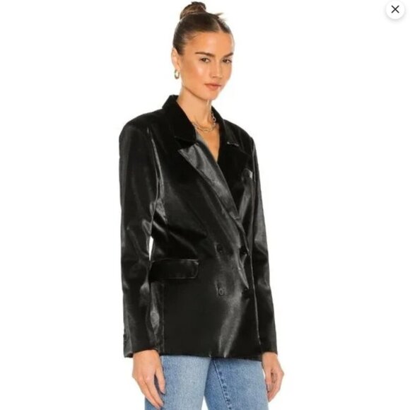 BLANKNYC Vegan Leather Blazer in Fighting Words Medium New with tags - Picture 4 of 14